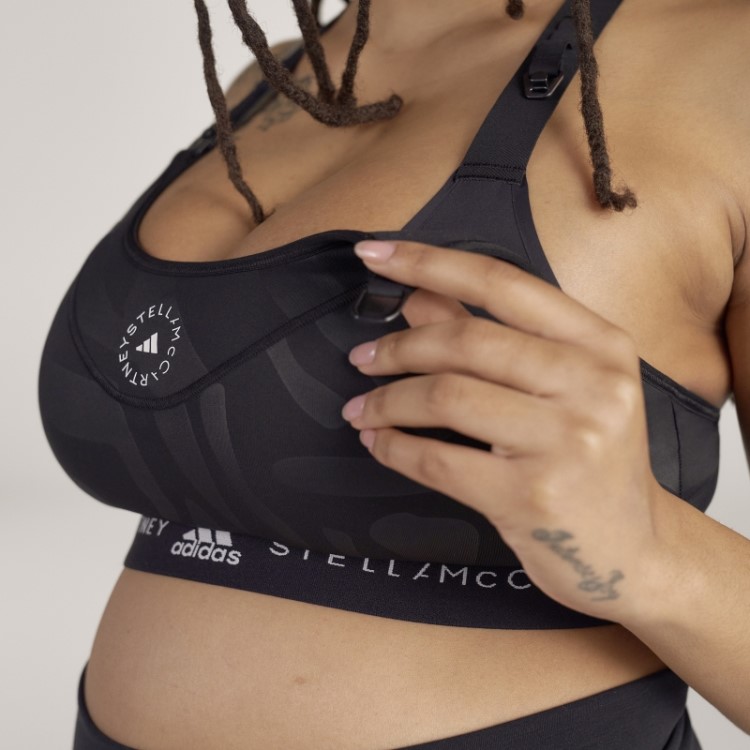 Adidas By Stella Mccartney Sutiã De Amamentação De Alto Suporte Fashion Preto