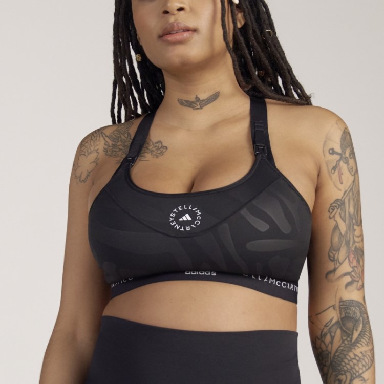 Adidas By Stella Mccartney Sutiã De Amamentação De Alto Suporte Fashion Preto