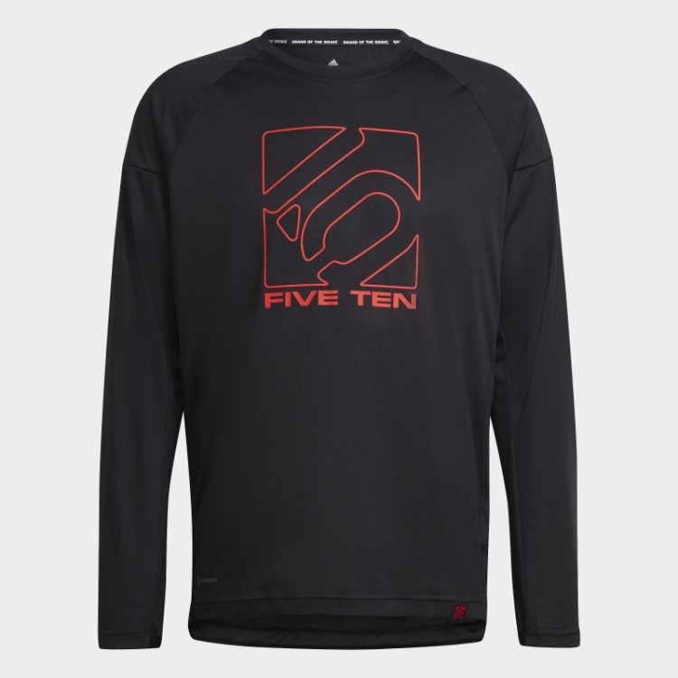 Camisa De Manga Longa Adidas Preta Five Ten