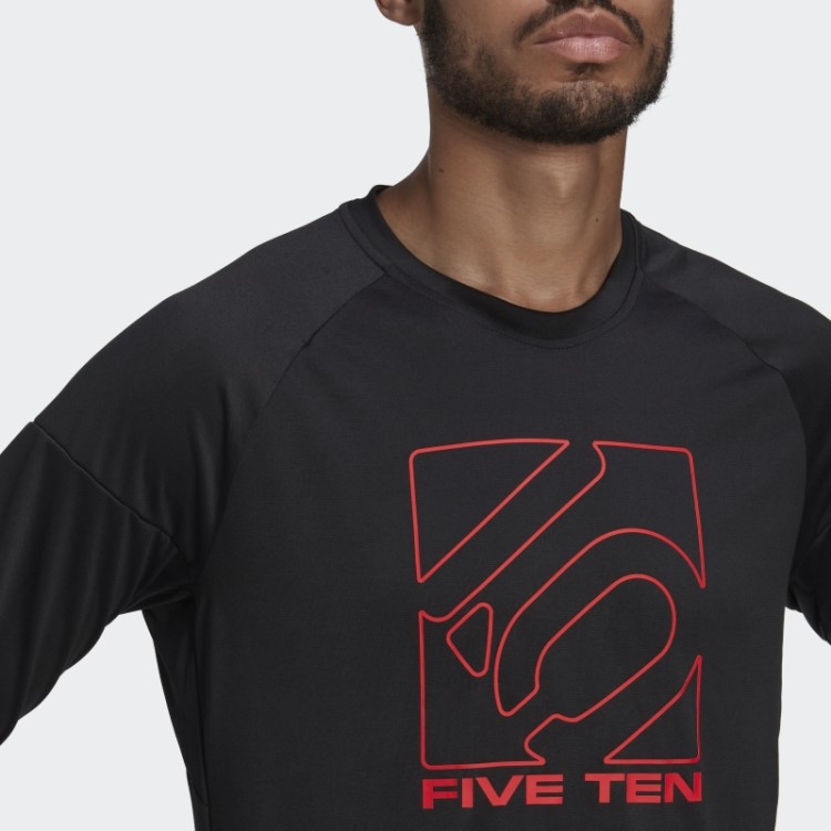 Camisa De Manga Longa Adidas Preta Five Ten