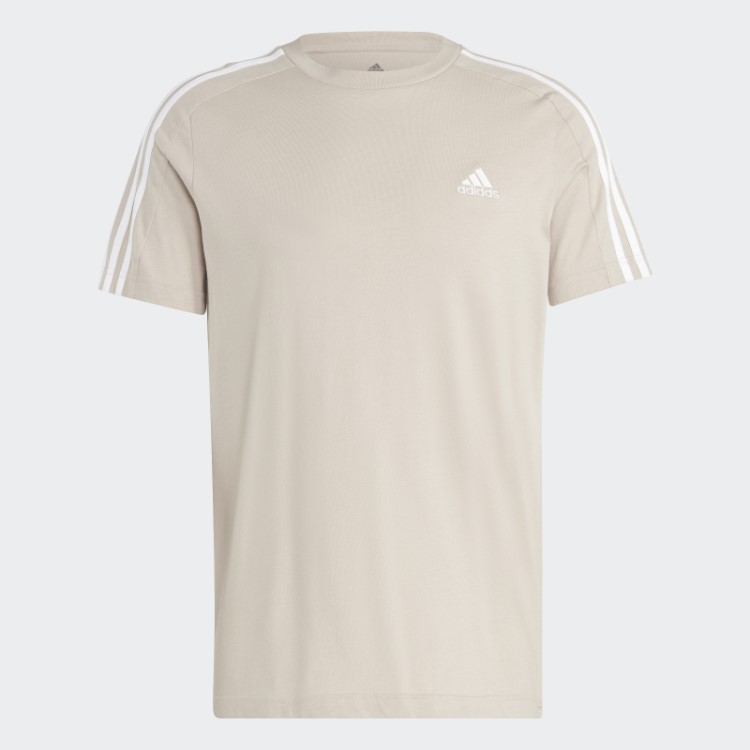 Taupe Adidas Essentials Camiseta Simples Com As Três Listras