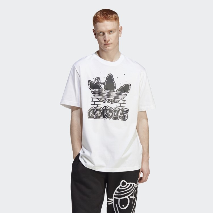Gráficos Brancos Da Adidas Hack The Elite Tee
