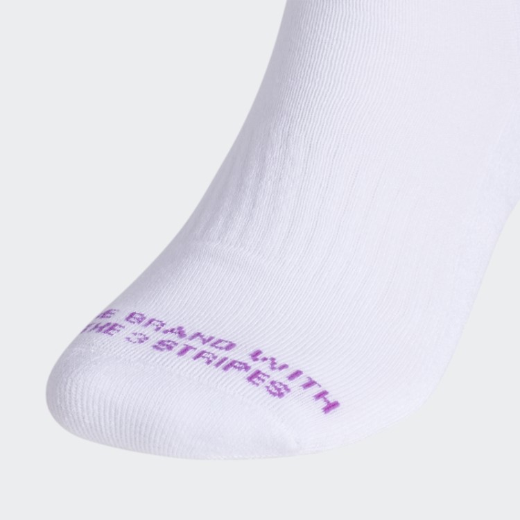 Meias Em Espiral 3 Pares Branco Adidas