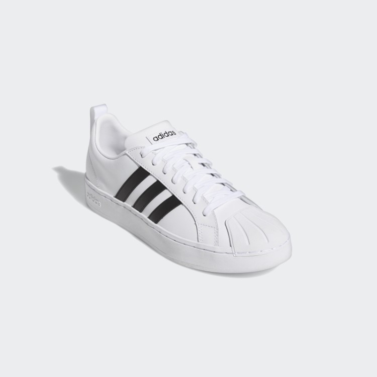 Sapato Baixo Branco Streetcheck Cloudfoam Adidas
