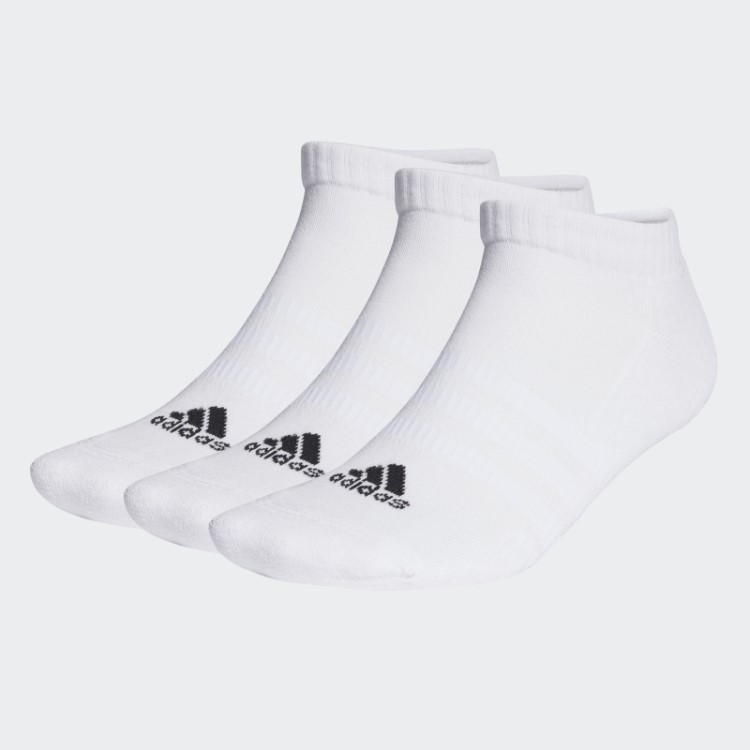 Meias Decotadas Almofadadas 3 Pares Adidas Branco