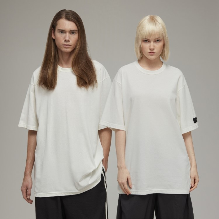 Camiseta De Manga Curta Y-3 Em Crepe Adidas