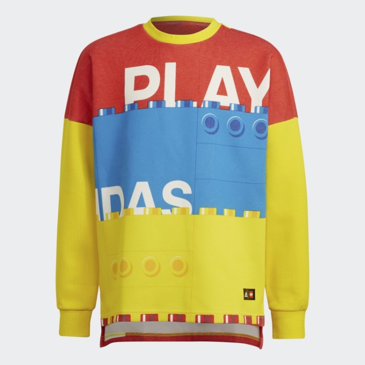 Moletom Adidas X Classic Lego Crew Branco Quente