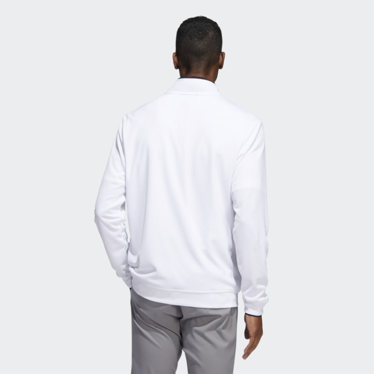 Moletom Com Zíper Adidas Branco