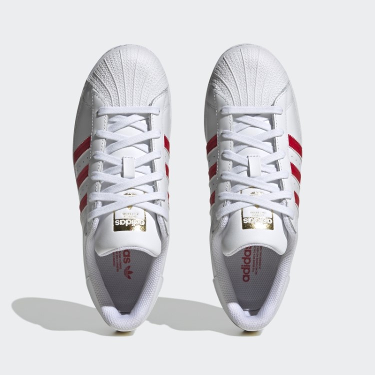 Sapatos Superstar Metálicos Dourados Adidas Moda