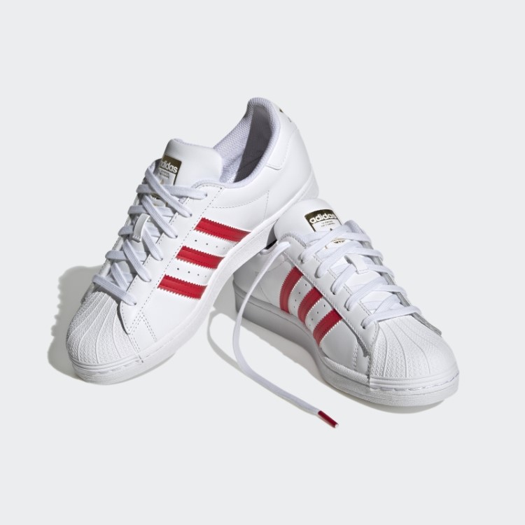 Sapatos Superstar Metálicos Dourados Adidas Moda