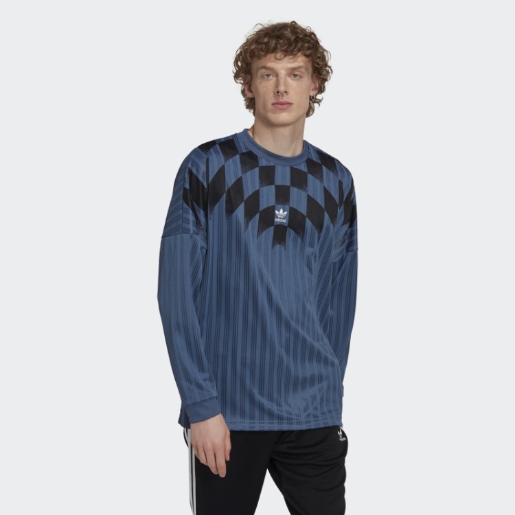 Camisa De Manga Longa Adidas Rekive Estampada Em Aço