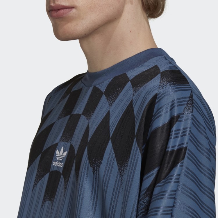 Camisa De Manga Longa Adidas Rekive Estampada Em Aço