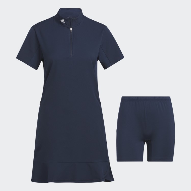 Adidas Vestido Babado Azul Marinho