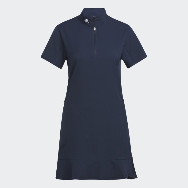 Adidas Vestido Babado Azul Marinho