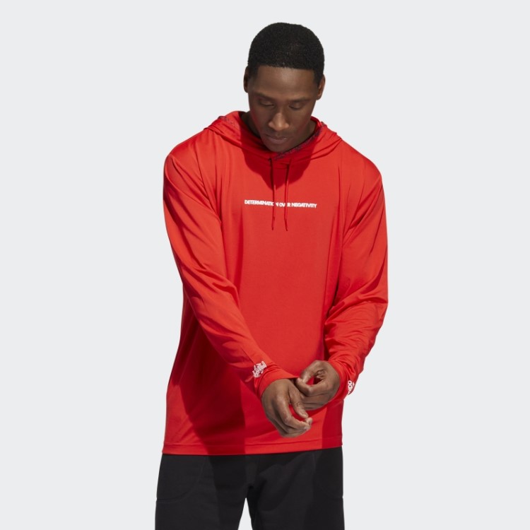 Pulôver Donovan Mitchell Com Capuz Vermelho Adidas
