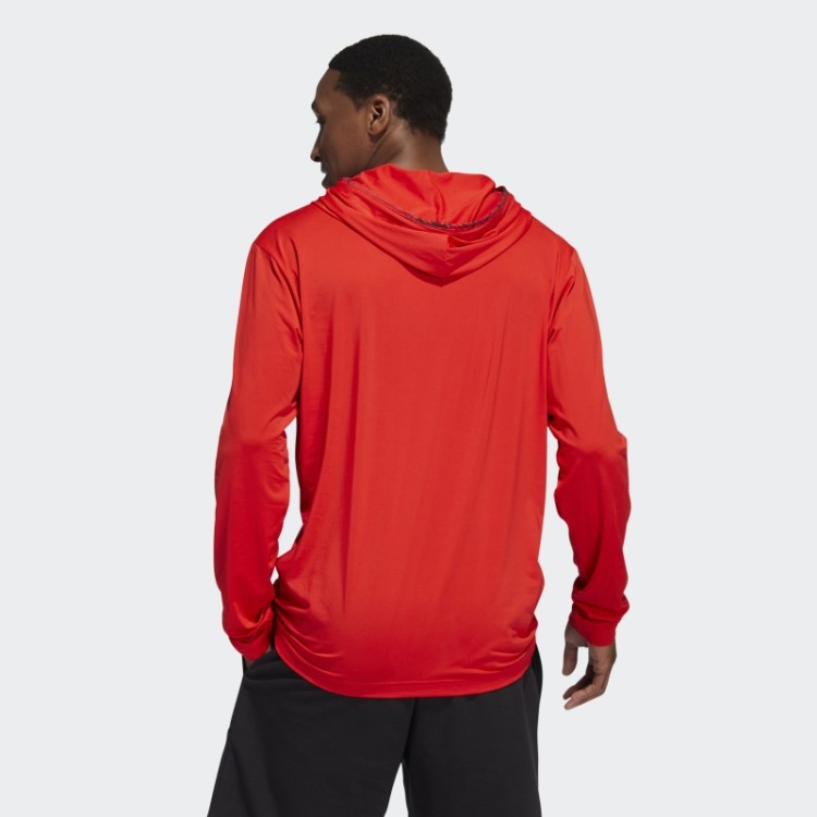 Pulôver Donovan Mitchell Com Capuz Vermelho Adidas