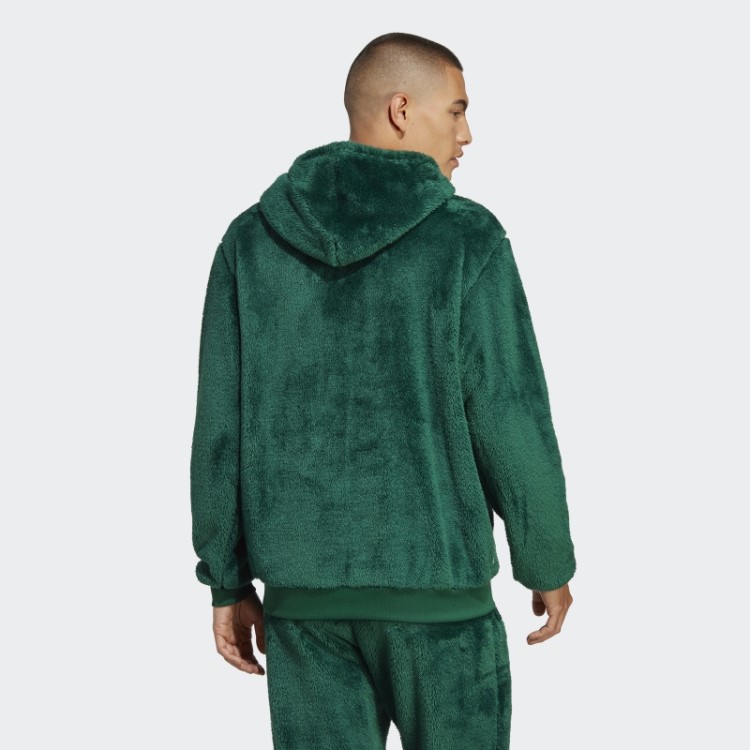 Essentials+ Moletom Fofo De Lã Adidas Verde Escuro