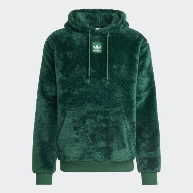 Essentials+ Moletom Fofo De Lã Adidas Verde Escuro