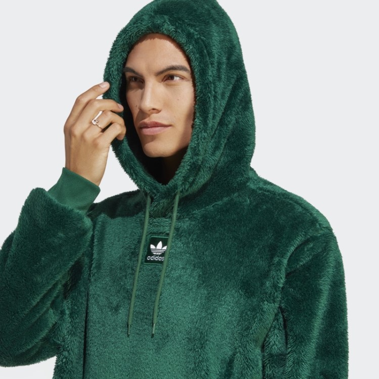 Essentials+ Moletom Fofo De Lã Adidas Verde Escuro