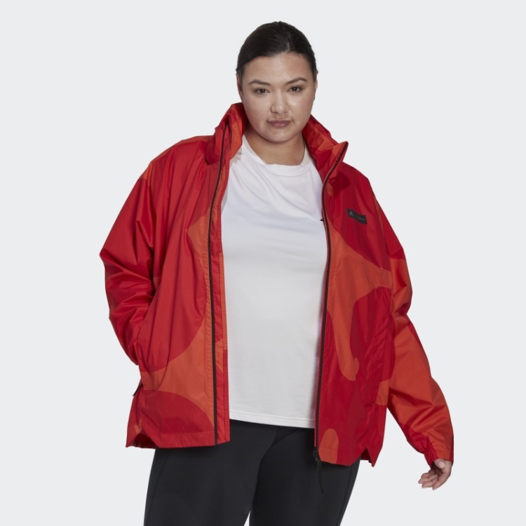 Jaqueta Marimekko Traveer Rain.rdy (tamanho Grande) Adidas Laranja