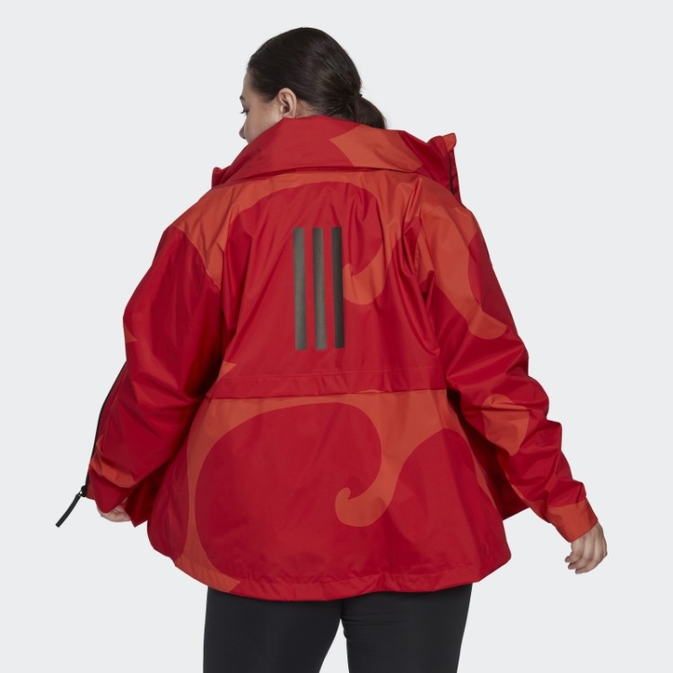 Jaqueta Marimekko Traveer Rain.rdy (tamanho Grande) Adidas Laranja