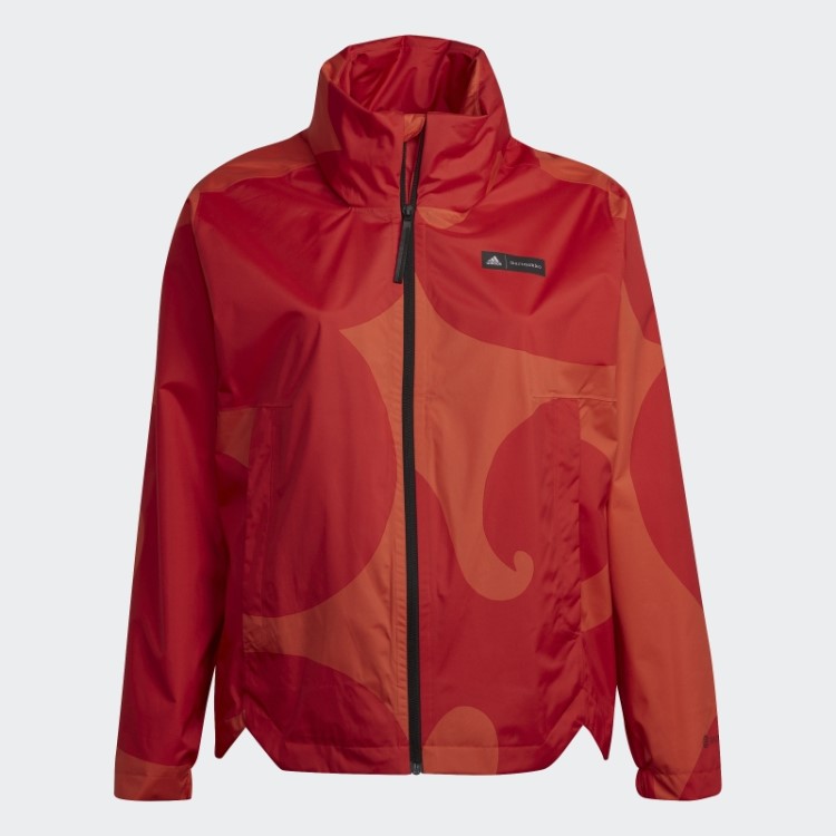 Jaqueta Marimekko Traveer Rain.rdy (tamanho Grande) Adidas Laranja