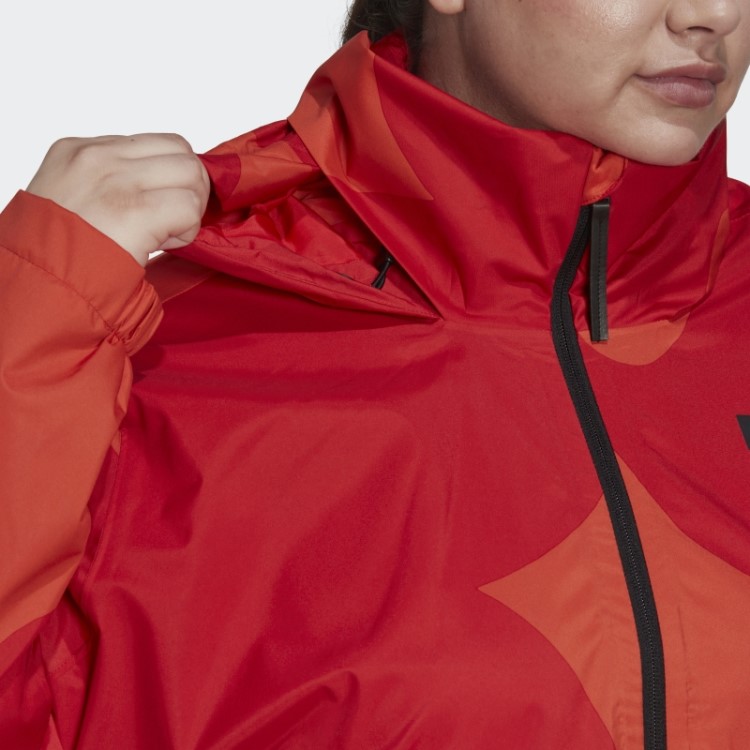 Jaqueta Marimekko Traveer Rain.rdy (tamanho Grande) Adidas Laranja