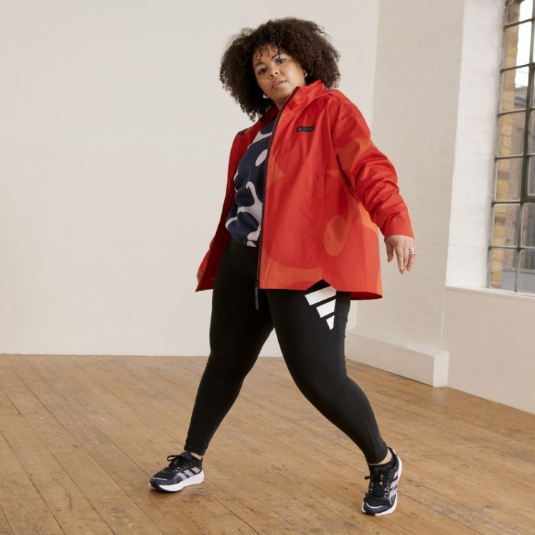 Jaqueta Marimekko Traveer Rain.rdy (tamanho Grande) Adidas Laranja