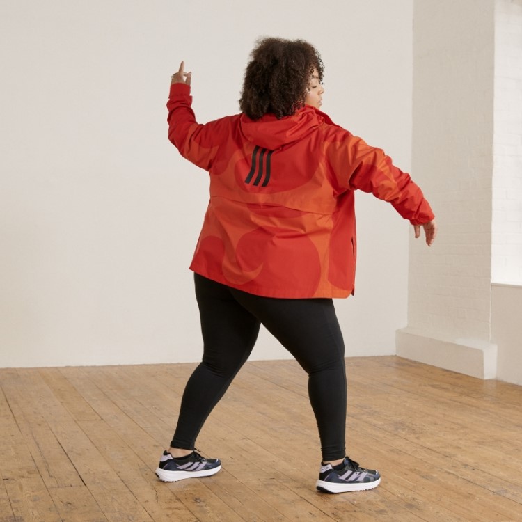 Jaqueta Marimekko Traveer Rain.rdy (tamanho Grande) Adidas Laranja