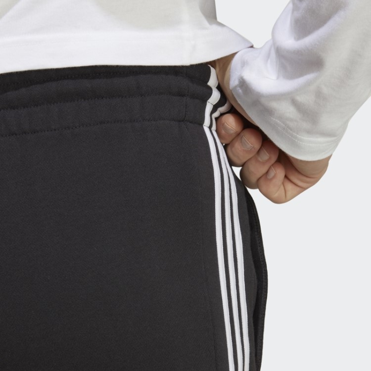 Shorts French Terry Com As Três Listras Pretos Essentials Adidas