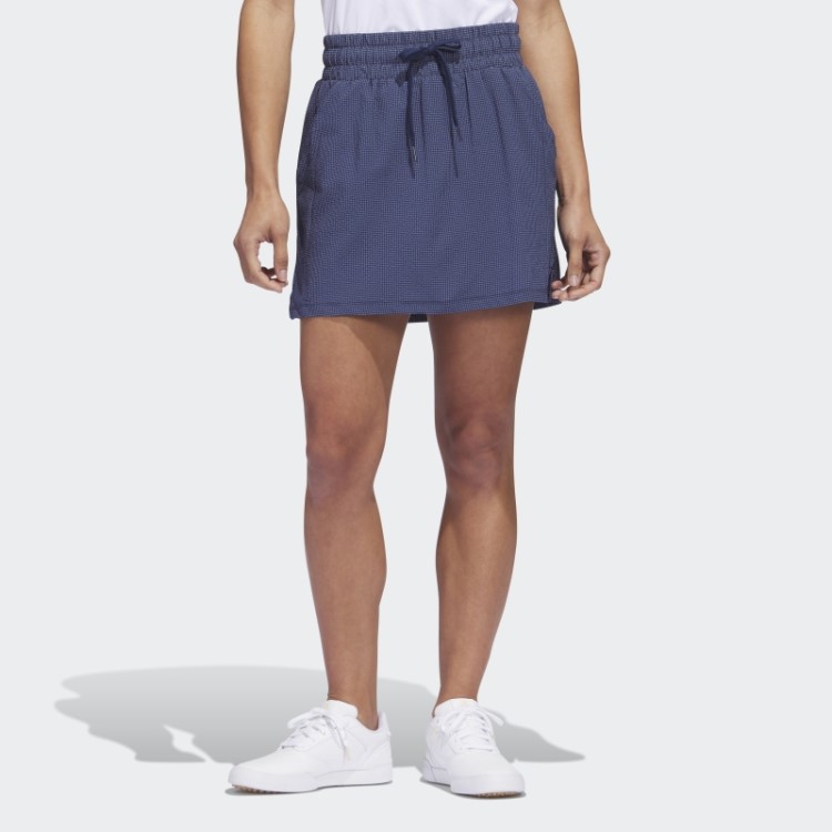 Calção De Golfe Adidas Navy Seersucker De 16 Polegadas