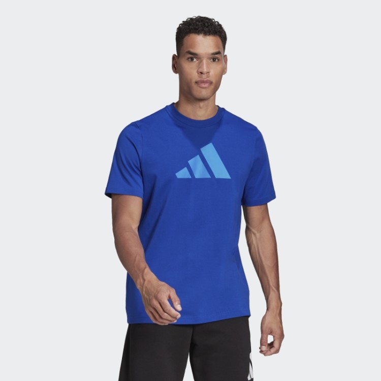 Camiseta Com Logotipo Future Icons Azul Royal Adidas