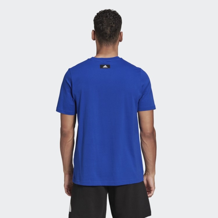 Camiseta Com Logotipo Future Icons Azul Royal Adidas