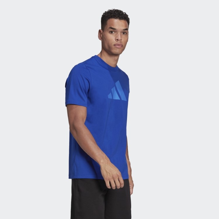 Camiseta Com Logotipo Future Icons Azul Royal Adidas