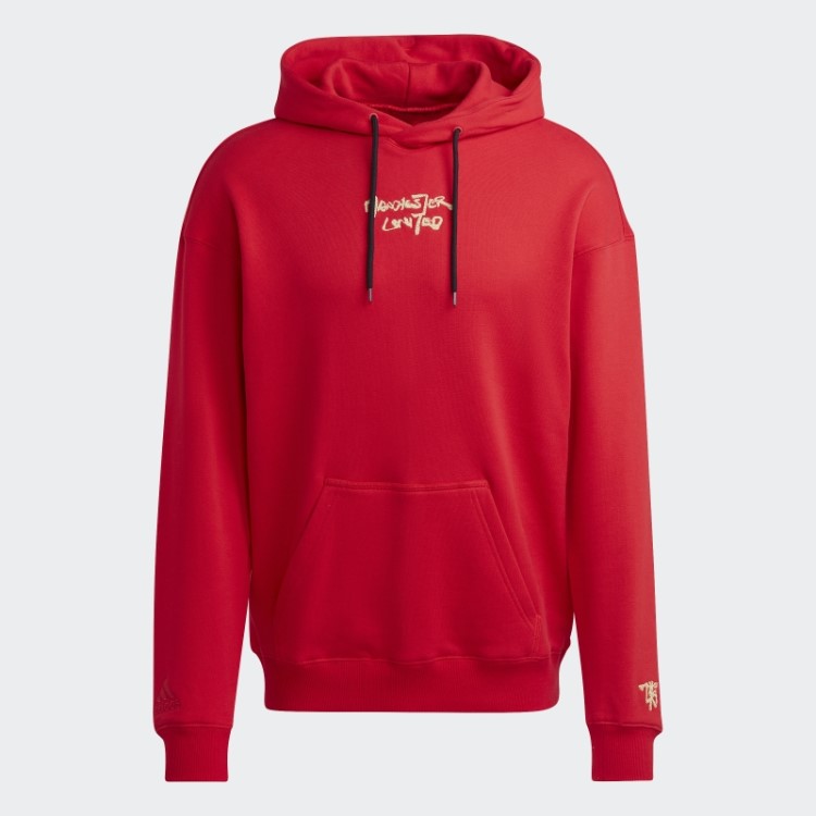 Adidas Manchester United Chines Story Moletom Com Capuz Escarlate