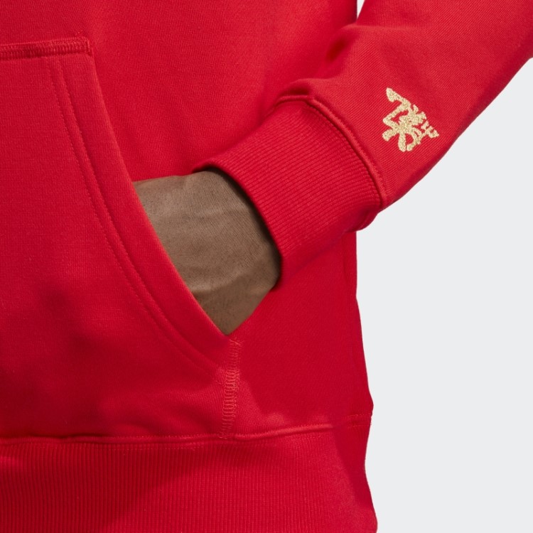 Adidas Manchester United Chines Story Moletom Com Capuz Escarlate