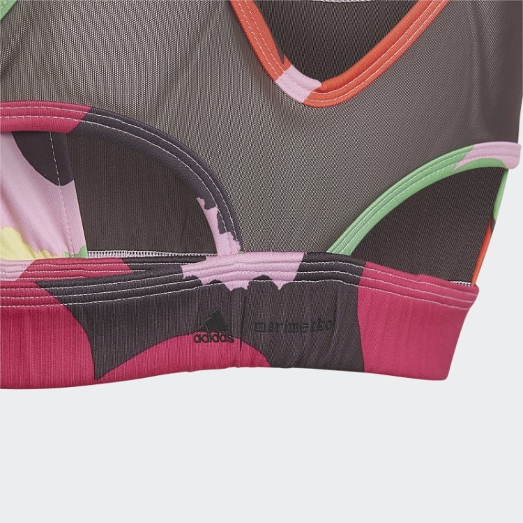 Rosa Gelo Quente Adidas X Marimekko Acredita Neste Sutiã Aeroready Training Com Estampa Floral