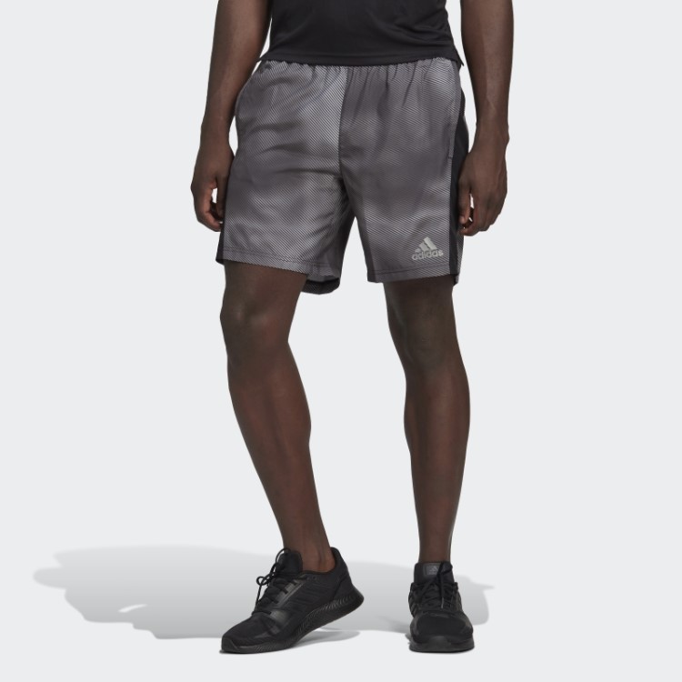 Bermuda Cinza Own The Run Colorblock Adidas