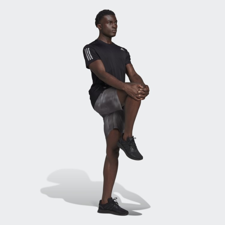 Bermuda Cinza Own The Run Colorblock Adidas
