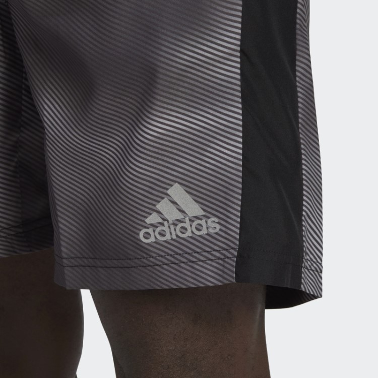 Bermuda Cinza Own The Run Colorblock Adidas