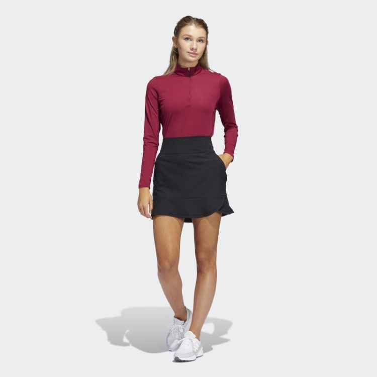 Skort Preto Adidas Com Babados