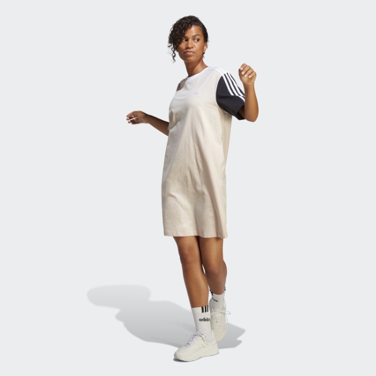 Quartzo Essentials Vestido Com As Três Listras Em Jersey Simples Para Namorado Adidas