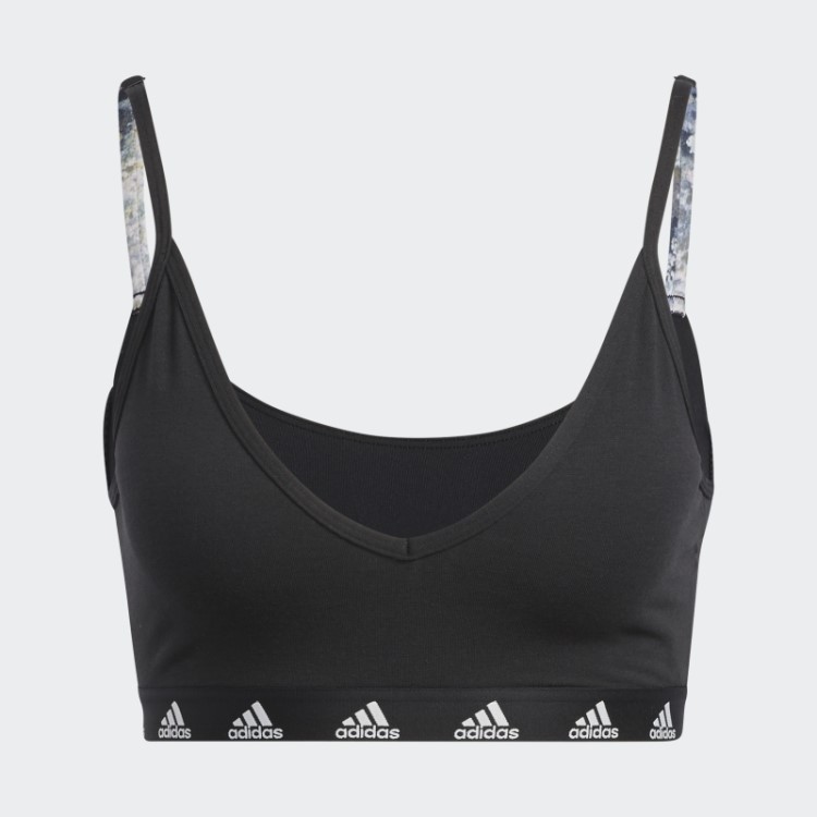 Sutiã Preto Adidas Purebare Hot Light-support
