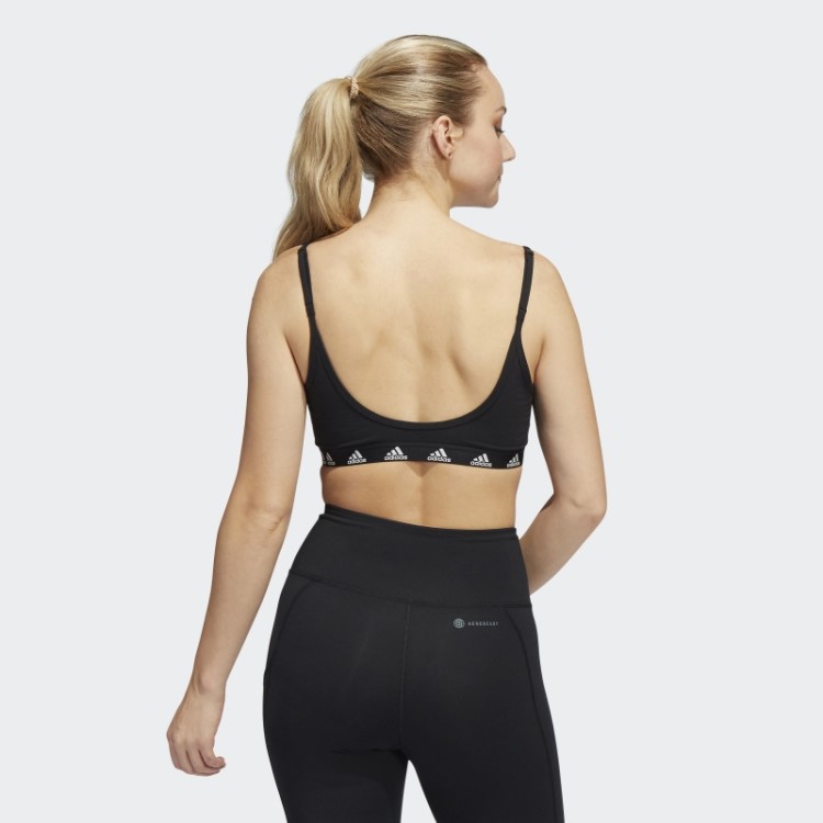 Sutiã Preto Adidas Purebare Light-support Quente