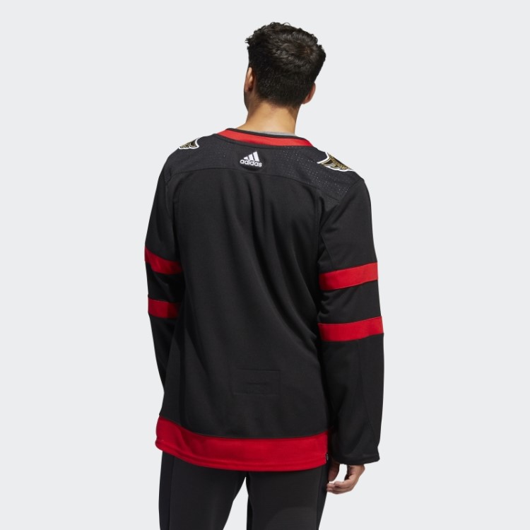 Black Senators Home Autentic Jersey Adidas
