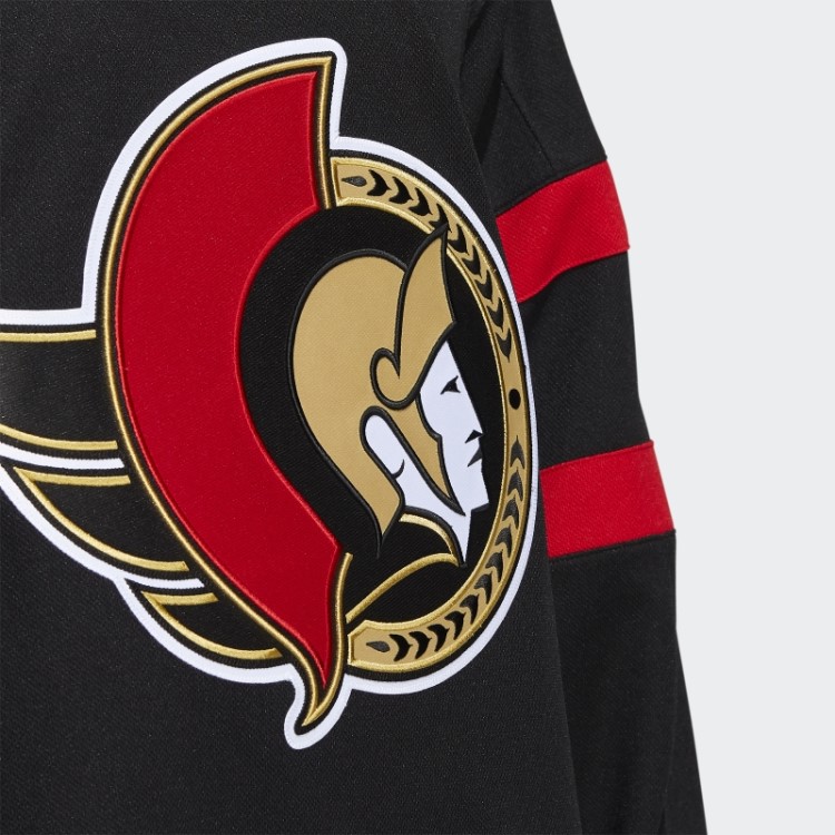 Black Senators Home Autentic Jersey Adidas