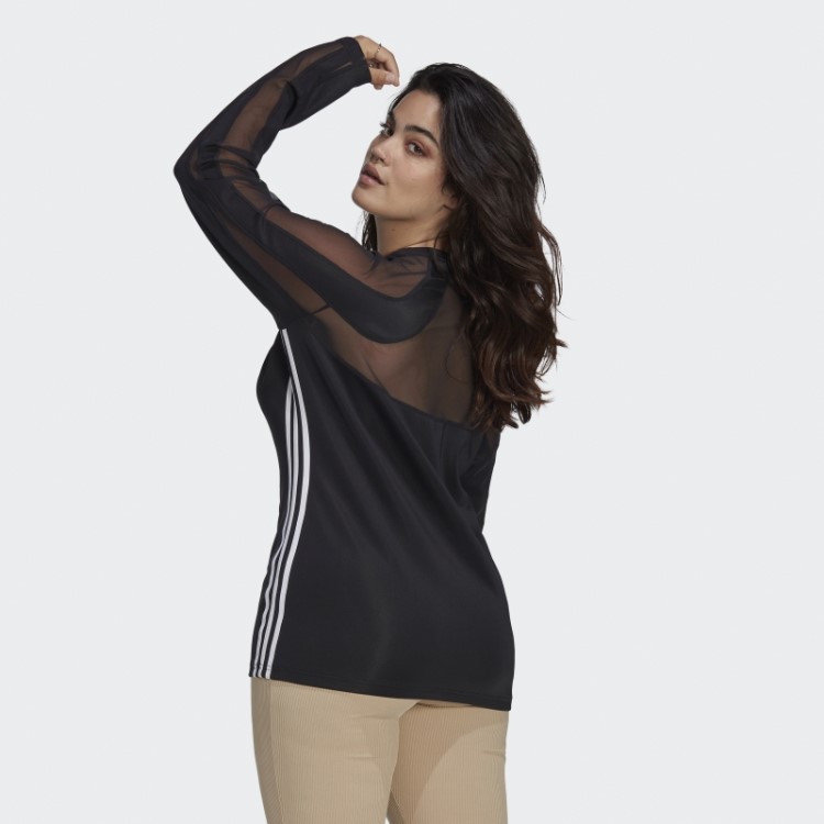 Top De Malha Adidas Preto Central (tamanho Grande)