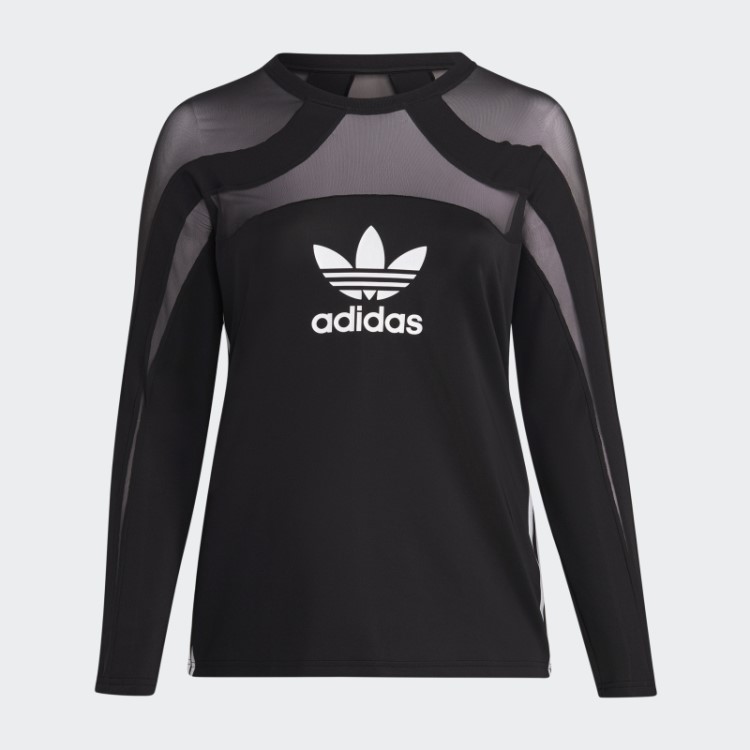 Top De Malha Adidas Preto Central (tamanho Grande)