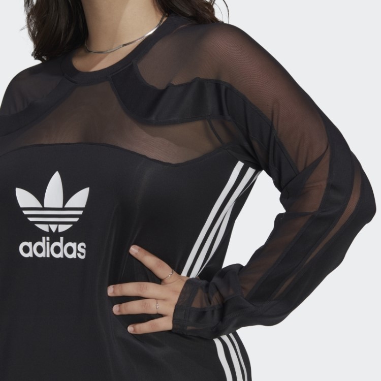 Top De Malha Adidas Preto Central (tamanho Grande)