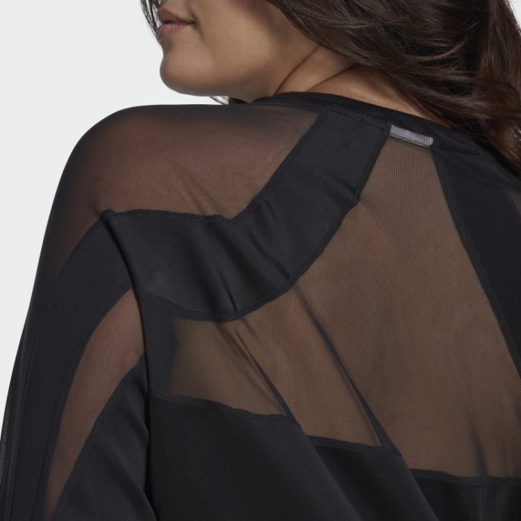 Top De Malha Adidas Preto Central (tamanho Grande)